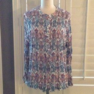 Sundance Floral Pintuck Top